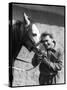 Jean Marais with a Horse-Marcel Begoin-Stretched Canvas