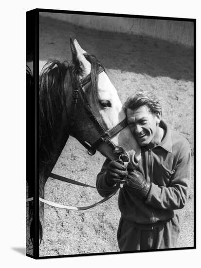 Jean Marais with a Horse-Marcel Begoin-Stretched Canvas