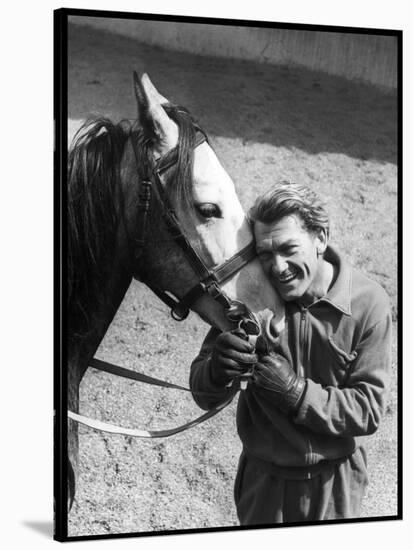 Jean Marais with a Horse-Marcel Begoin-Stretched Canvas