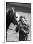 Jean Marais with a Horse-Marcel Begoin-Framed Photographic Print