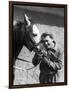 Jean Marais with a Horse-Marcel Begoin-Framed Photographic Print