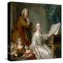 Jean-Marc Nattier and His Family-Jean-Marc Nattier-Stretched Canvas