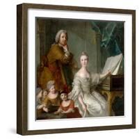 Jean-Marc Nattier and His Family-Jean-Marc Nattier-Framed Giclee Print