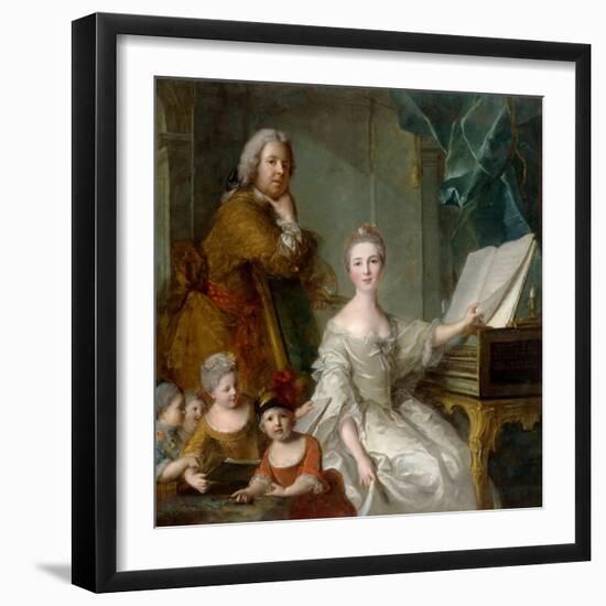 Jean-Marc Nattier and His Family-Jean-Marc Nattier-Framed Giclee Print