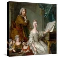 Jean-Marc Nattier and His Family-Jean-Marc Nattier-Stretched Canvas