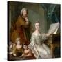 Jean-Marc Nattier and His Family-Jean-Marc Nattier-Stretched Canvas