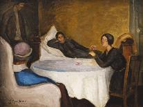 The Round Table; La Table Ronde, 1936-Jean Marchand-Framed Stretched Canvas