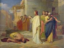 Jesus Healing the Leper, 1864-Jean-Marie Melchior Doze-Giclee Print