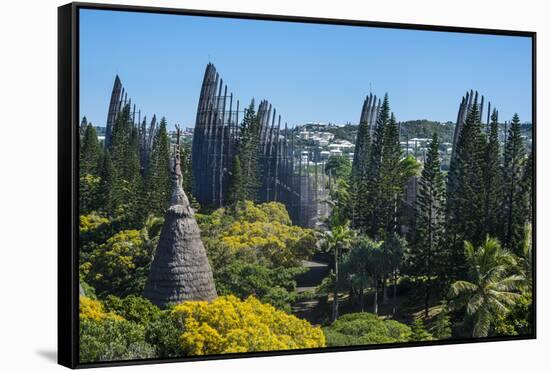 Jean-Marie Tjibaou Cultural Centre, Noumea, New Caledonia, Pacific-Michael Runkel-Framed Stretched Canvas