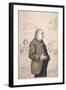 Jean-Martin Charcot French Neurologist with Some of His Patients Depicted in the Background-Paul Renouard-Framed Art Print