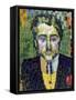 Jean Metzinger, 1906 (Oil on Paper)-Robert Delaunay-Framed Stretched Canvas