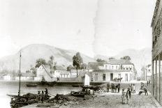 Custom House and St. Vincent's Wharf, Trinidad, Engraved by Eugene Ciceri, c.1850-Jean-michel Cazabon-Stretched Canvas