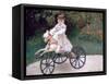 Jean Monet on a Mechanical Horse, 1872-Claude Monet-Framed Stretched Canvas