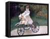 Jean Monet on a Mechanical Horse, 1872-Claude Monet-Framed Stretched Canvas