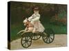 Jean Monet on His Hobby Horse, 1872-Claude Monet-Stretched Canvas