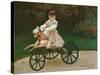 Jean Monet on His Hobby Horse, 1872-Claude Monet-Stretched Canvas