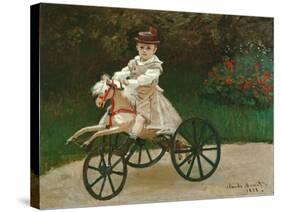 Jean Monet on His Hobby Horse, 1872-Claude Monet-Stretched Canvas