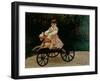 Jean Monet on His Hobby Horse, 1872-Claude Monet-Framed Giclee Print