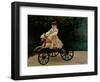 Jean Monet on His Hobby Horse, 1872-Claude Monet-Framed Giclee Print