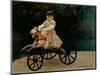 Jean Monet on His Hobby Horse, 1872-Claude Monet-Mounted Giclee Print