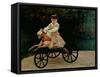 Jean Monet on His Hobby Horse, 1872-Claude Monet-Framed Stretched Canvas