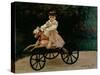 Jean Monet on His Hobby Horse, 1872-Claude Monet-Stretched Canvas