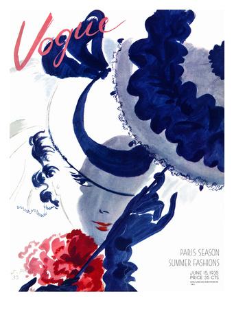 'Vogue - June 1935' Premium Giclee Print - Jean Pagès | AllPosters.com