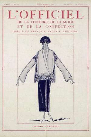 L'Officiel, January-February 1923 - Création Jean Patou