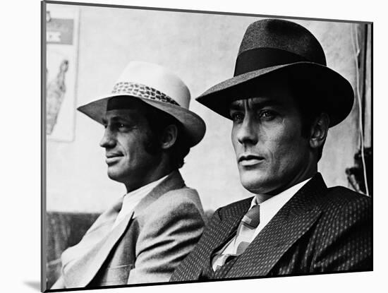 Jean-Paul Belmondo, Alain Delon, Borsalino, 1970-null-Mounted Photographic Print