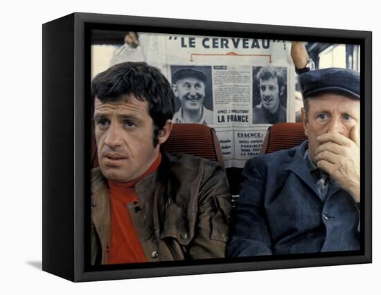 Jean-Paul Belmondo and Bourvil: Le Cerveau, 1969-Marcel Dole-Framed Stretched Canvas