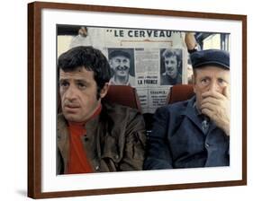 Jean-Paul Belmondo and Bourvil: Le Cerveau, 1969-Marcel Dole-Framed Photographic Print