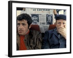 Jean-Paul Belmondo and Bourvil: Le Cerveau, 1969-Marcel Dole-Framed Photographic Print