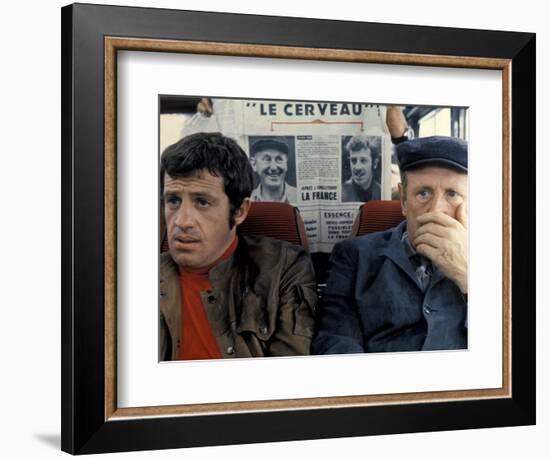 Jean-Paul Belmondo and Bourvil: Le Cerveau, 1969-Marcel Dole-Framed Photographic Print