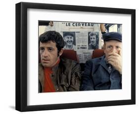 Jean-Paul Belmondo and Bourvil: Le Cerveau, 1969-Marcel Dole-Framed Photographic Print