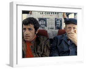 Jean-Paul Belmondo and Bourvil: Le Cerveau, 1969-Marcel Dole-Framed Photographic Print