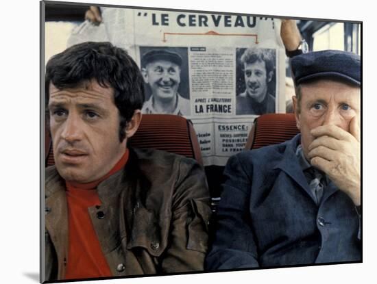 Jean-Paul Belmondo and Bourvil: Le Cerveau, 1969-Marcel Dole-Mounted Photographic Print