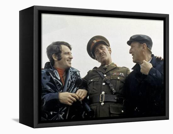 Jean-Paul Belmondo, Bourvil and David Niven: Le Cerveau, 1969-Marcel Dole-Framed Stretched Canvas