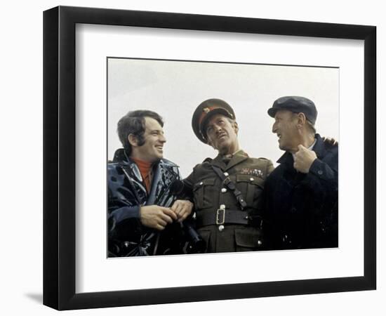 Jean-Paul Belmondo, Bourvil and David Niven: Le Cerveau, 1969-Marcel Dole-Framed Photographic Print