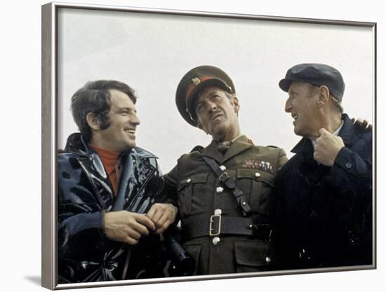 Jean-Paul Belmondo, Bourvil and David Niven: Le Cerveau, 1969-Marcel Dole-Framed Photographic Print