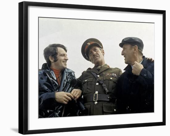 Jean-Paul Belmondo, Bourvil and David Niven: Le Cerveau, 1969-Marcel Dole-Framed Photographic Print