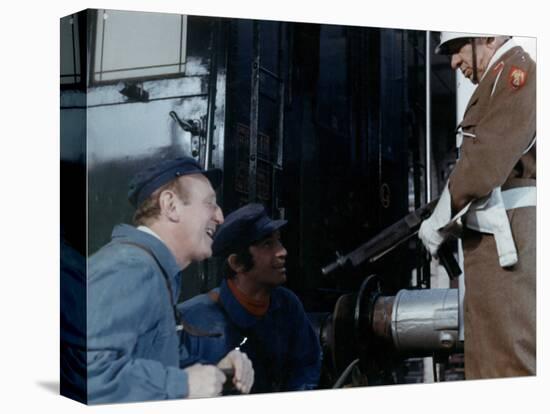 Jean-Paul Belmondo, Bourvil and Robert Dalban: Le Cerveau, 1969-Marcel Dole-Stretched Canvas