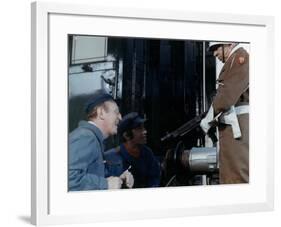 Jean-Paul Belmondo, Bourvil and Robert Dalban: Le Cerveau, 1969-Marcel Dole-Framed Photographic Print