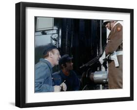 Jean-Paul Belmondo, Bourvil and Robert Dalban: Le Cerveau, 1969-Marcel Dole-Framed Photographic Print