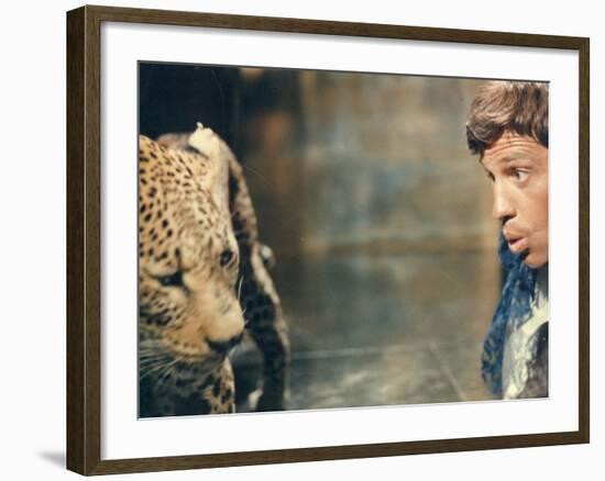 Jean-Paul Belmondo: Le Cerveau, 1969-Marcel Dole-Framed Photographic Print