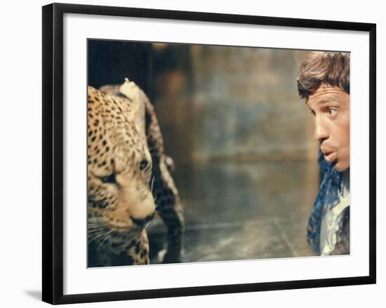 Jean-Paul Belmondo: Le Cerveau, 1969-Marcel Dole-Framed Photographic Print