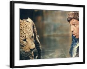 Jean-Paul Belmondo: Le Cerveau, 1969-Marcel Dole-Framed Photographic Print