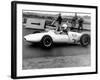 Jean-Paul Getty, American Industrialist and Art Collector Training on His Lotus February 6, 1962-null-Framed Photo