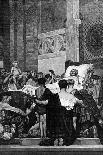 Bernard Délicieux before the Inquisition Tribunal, Ca 1881-Jean-Paul Laurens-Giclee Print