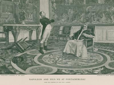 Napoleon and Pius VII at Fontainebleau