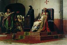 The Body of Pope Formosus Exhumed for Trial by Order of Pope Stephen Vii-Jean Paul Laurens-Giclee Print